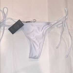 White thong bikini bottom